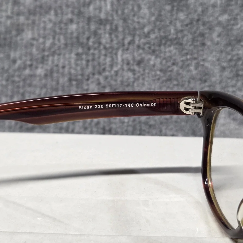 Warby Parker Sloan 230 Eyeglasses Tortoise Shell Frames 50-17-140 Brown Amber